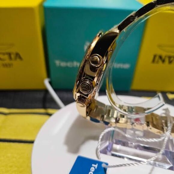 TechnoMarine Gold Chronograph Men’s Watch – Stainless Steel / New - Picture 6 of 8